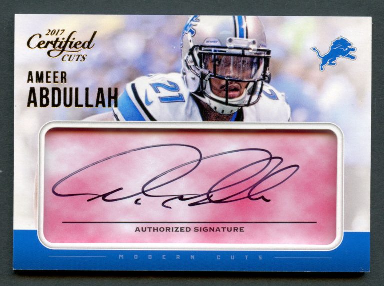 Ameer Abdullah #MC-AA signed autograph auto 2017 Panini Donruss Certified 32/49