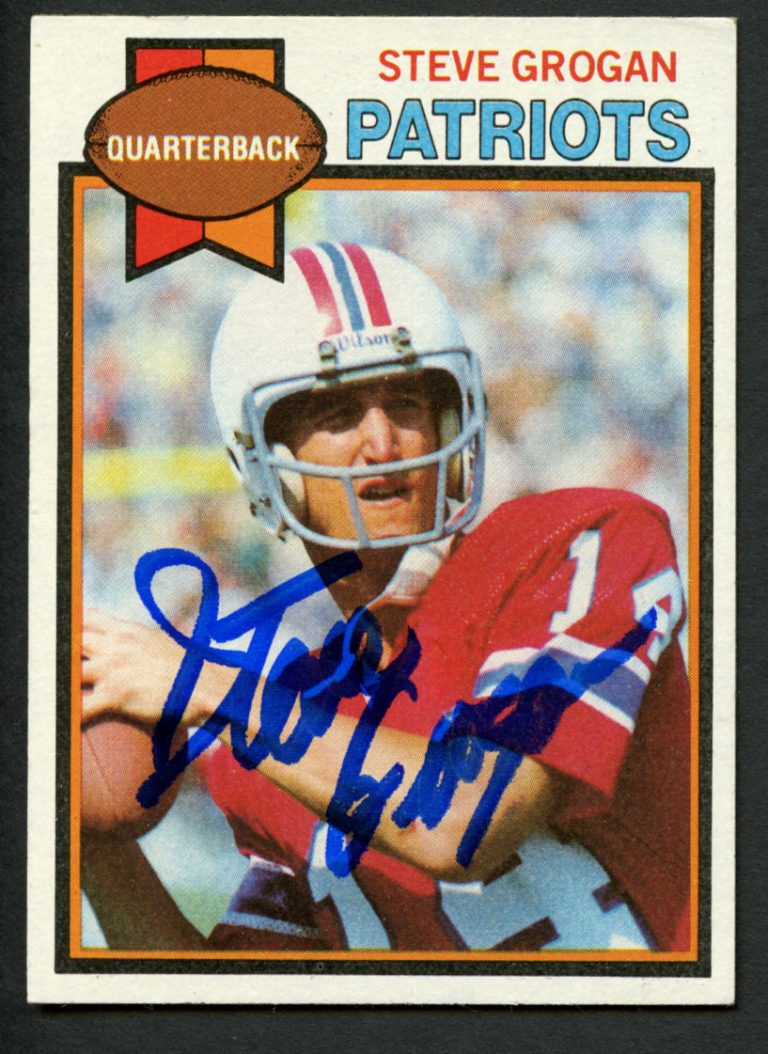 Steve Grogan #95 signed autograph auto 1979 Toops Football Trading Card