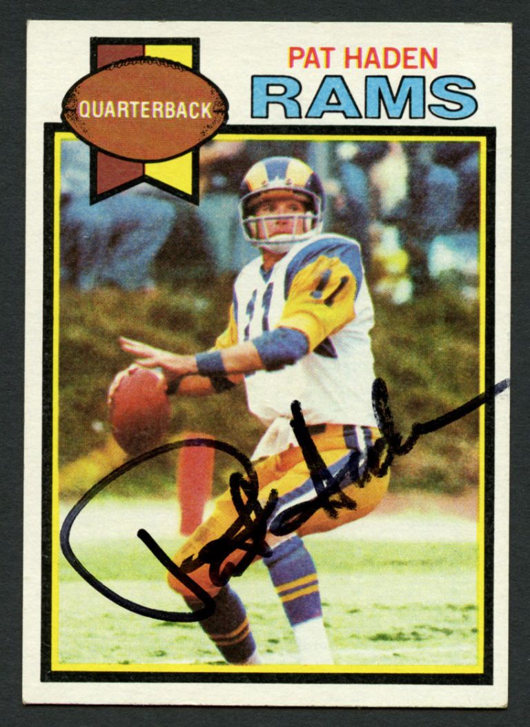 Pat Haden #130 signed autograph auto 1979 Toops Football Trading Card