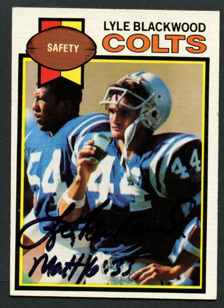 Lyle Blackwood #299 signed autograph auto 1979 Toops Football Trading Card