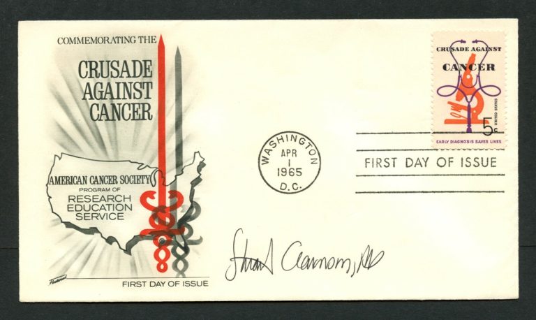 Stuart Alan Aaronson signed autograph First Day Cover Cancer Researcher PC041