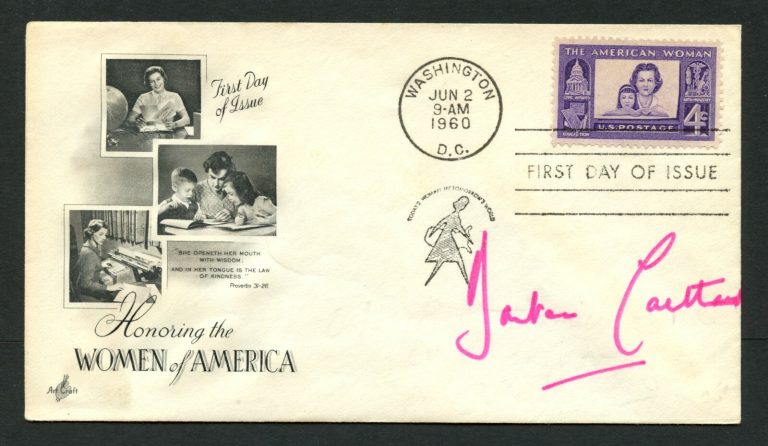 Barbara Cartland (d. 2000) signed autograph First Day Cover English Author PC037