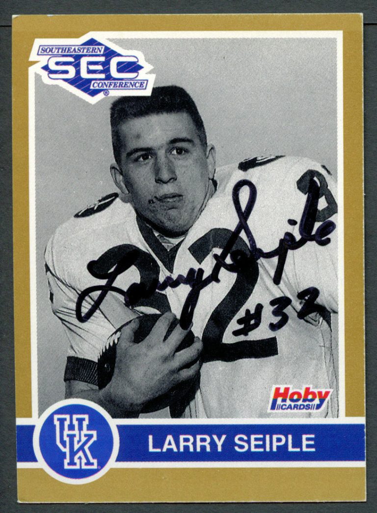 Larry Seiple #161 signed autograph auto 1991 HOBY SEC Kentucky Football Card