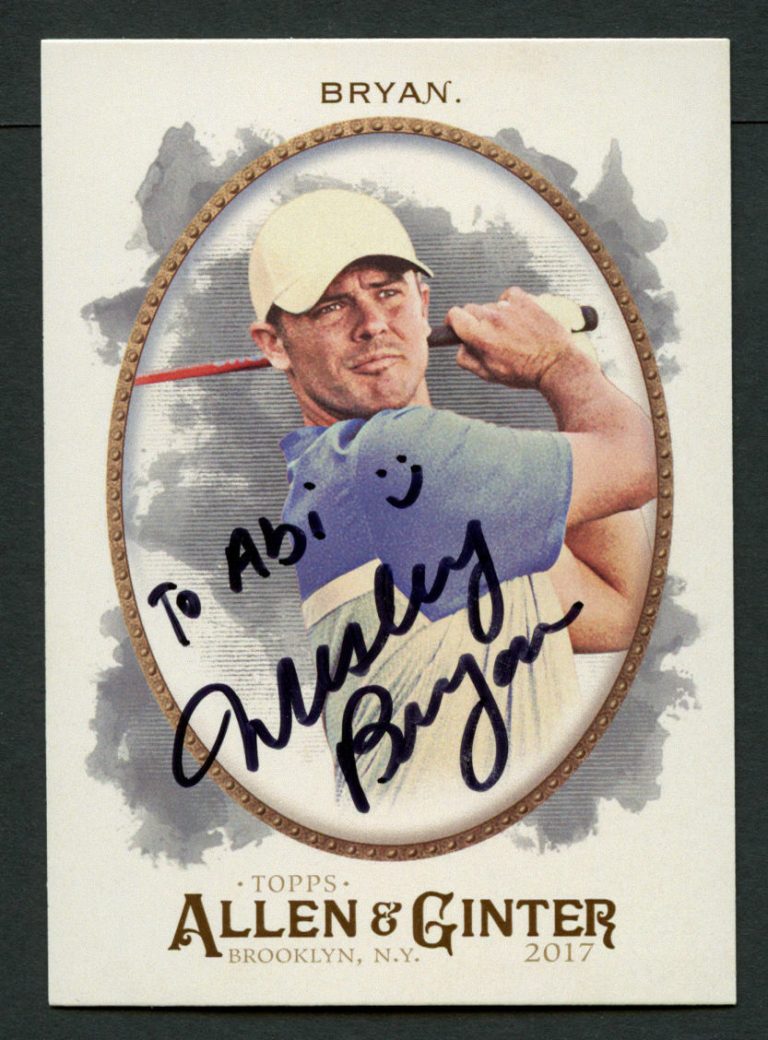 Wesley Bryan #163 signed autograph auto 2017 Allen & Ginter Topps Trading Card
