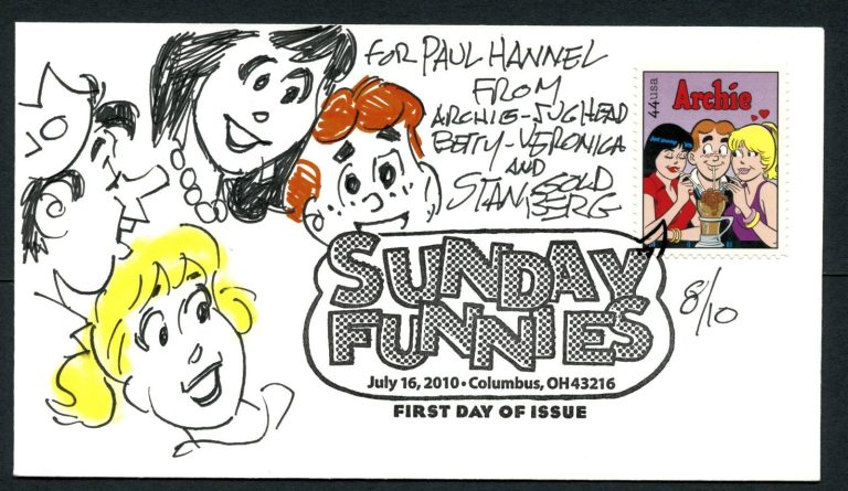 Stan Goldberg (d 2014) signed autograph First Day Cover FDC Archie Comics PC053