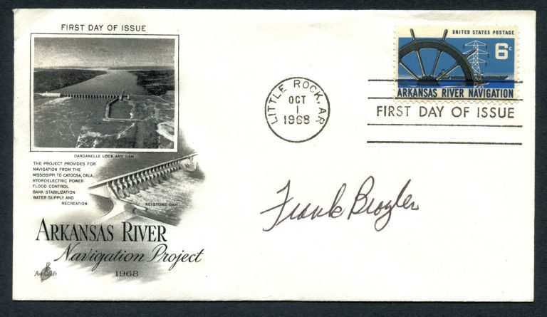 Frank Broyles (d. 2017) signed autograph auto First Day Cover Arkansas AD PC050