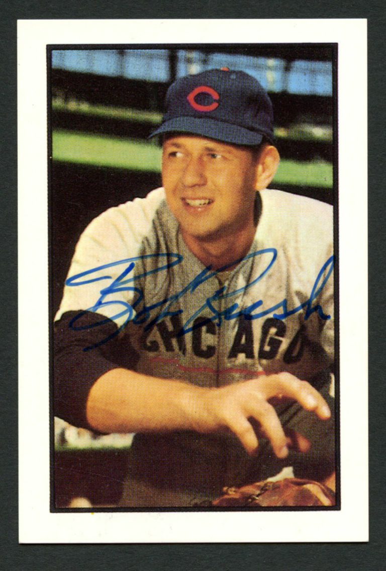 Bob Rush #110 signed autograph auto 1983 B.G.H.L.I. Bowman Baseball Card