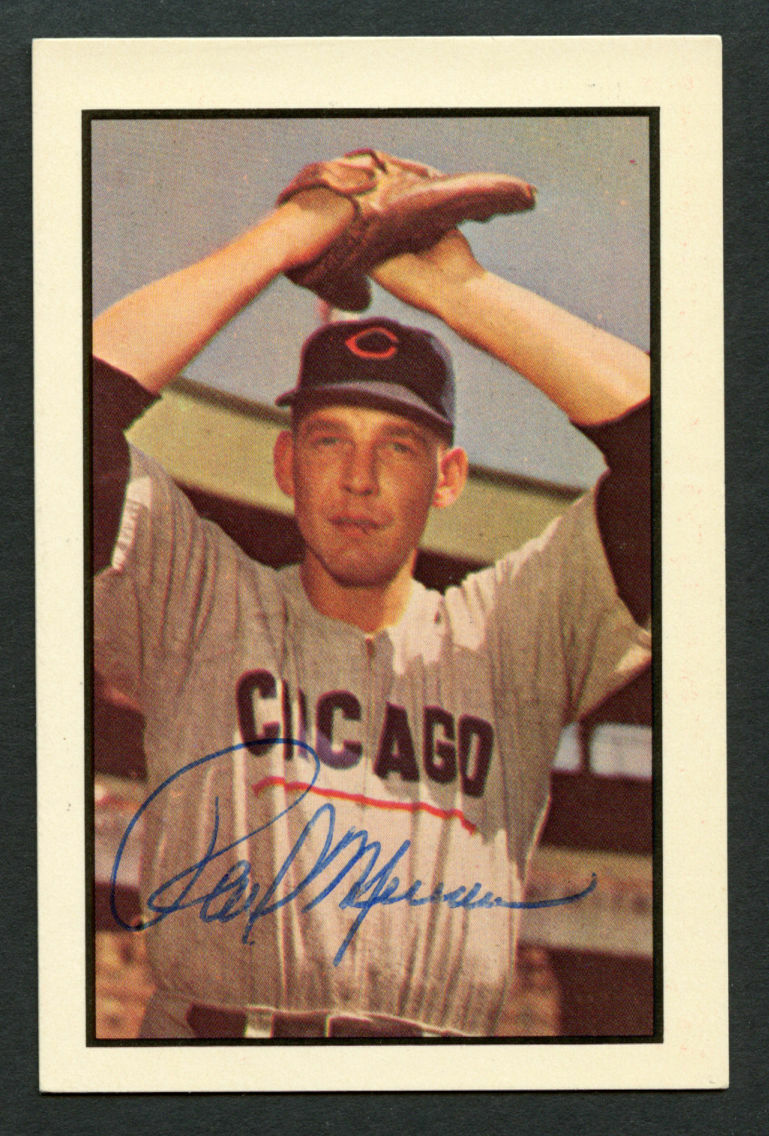 Paul Minner #71 signed autograph auto 1983 B.G.H.L.I. Bowman Baseball Card