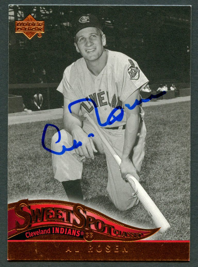 Al Rosen #2 signed autograph auto 2005 Upper Deck Sweet Spot Classic Card
