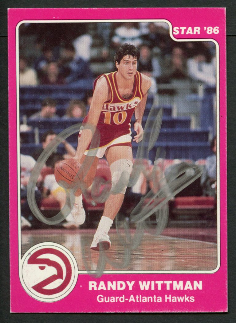 Randy Wittman #49 signed autograph auto 1985-86 Star Basketball Trading Card
