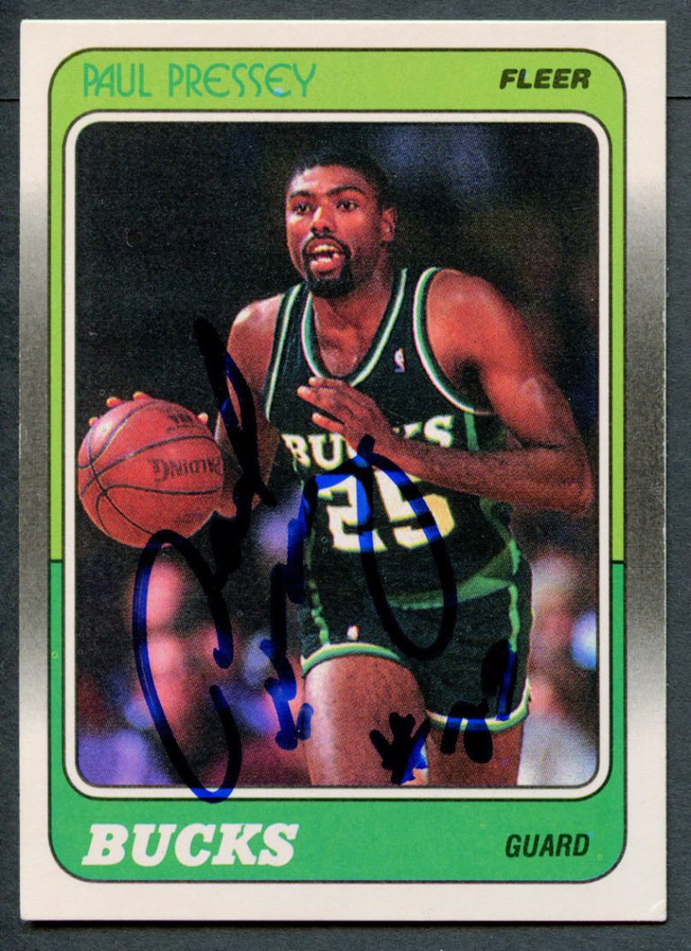 Paul Pressey #75 signed autograph auto 1988-89 Fleer Basketball Trading Card