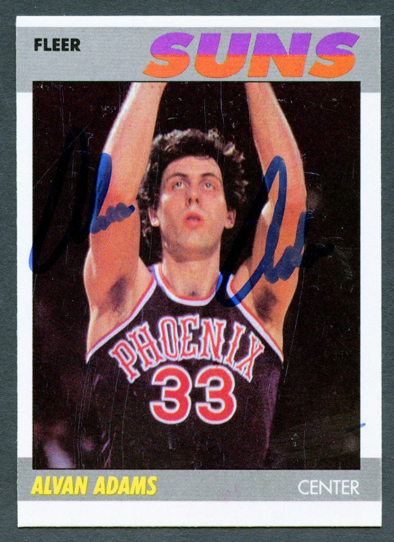 Alvan Adams #2 signed autograph auto 1987-88 Fleer Basketball Trading Card