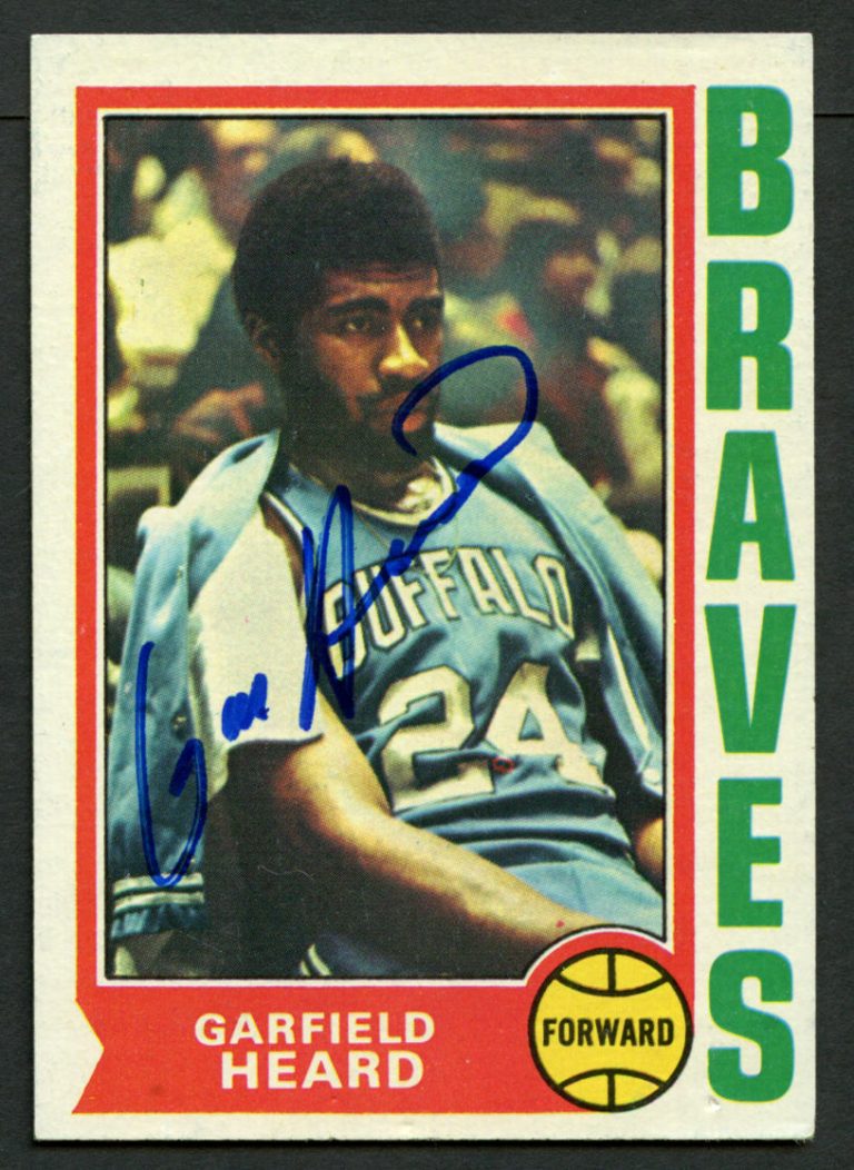Garfield Heard #44 signed autograph auto 1974-75 Topps Basketball Trading Card