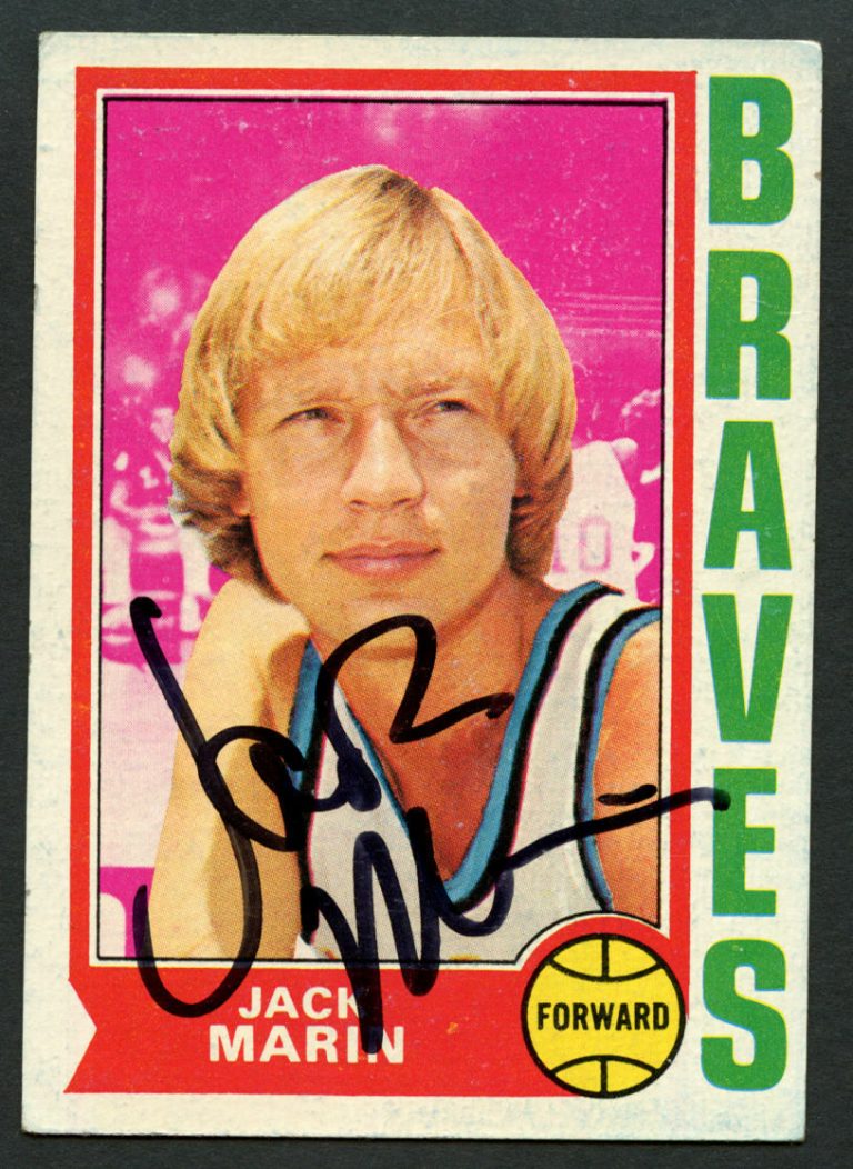 Jack Marin #26 signed autograph auto 1974-75 Topps Basketball Trading Card