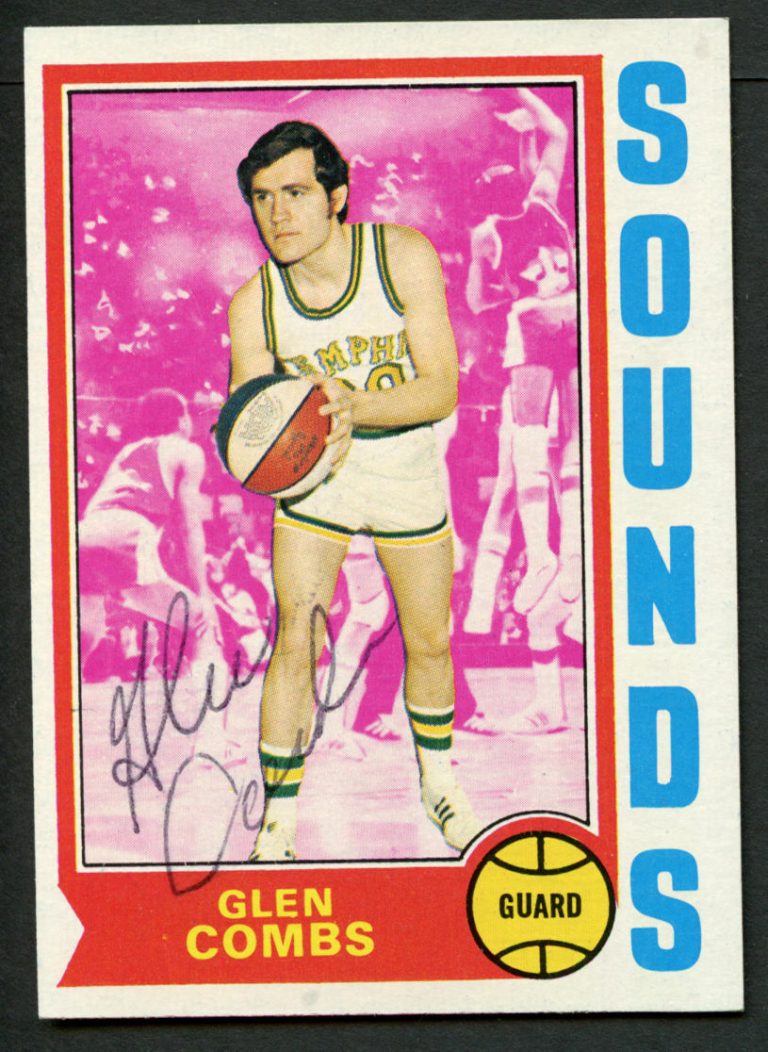 Glen Combs #199 signed autograph auto 1974-75 Topps Basketball Trading Card