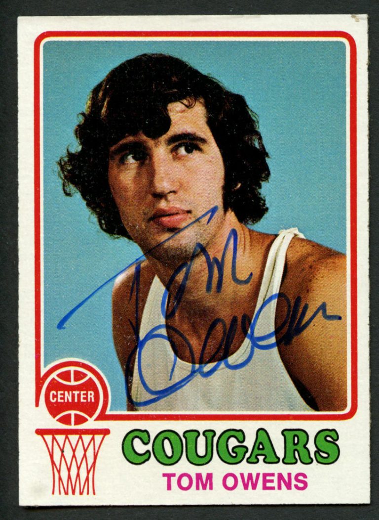Tom Owens #189 signed autograph auto 1973-74 Topps Basketball Trading Card