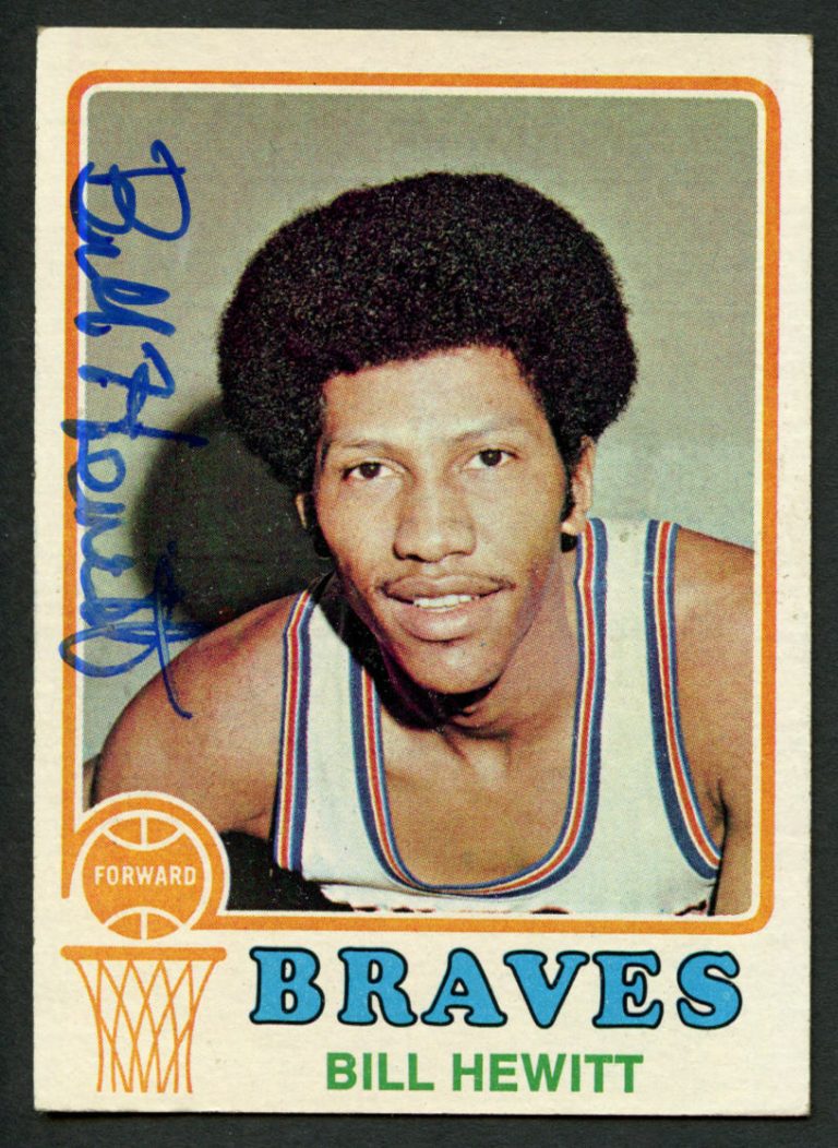 Bill Hewitt #97 signed autograph auto 1973-74 Topps Basketball Trading Card