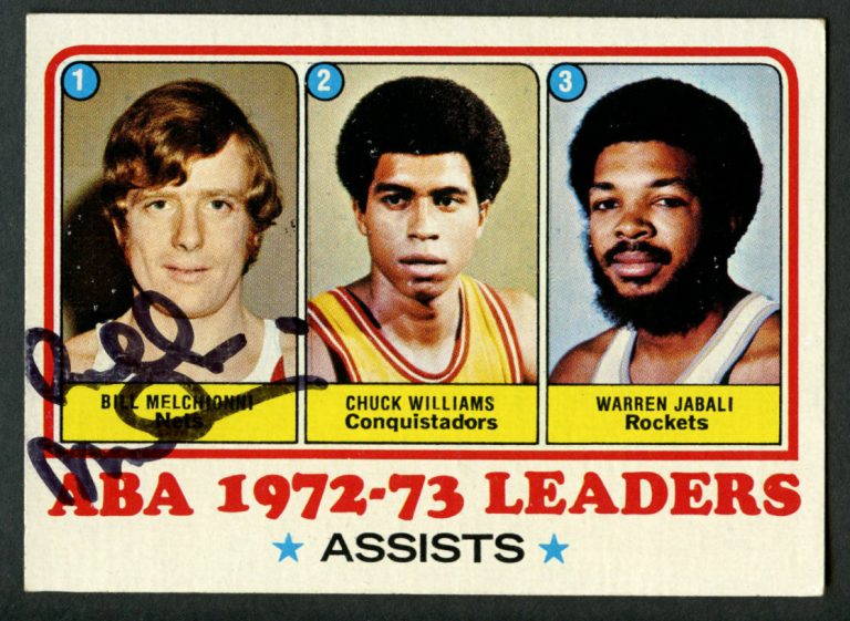 Bill Melchionni #239 signed autograph auto 1973-74 Topps Basketball Leaders Card