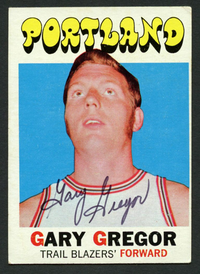 Gary Gregor #56 signed autograph auto 1971-72 Topps Basketball Trading Card