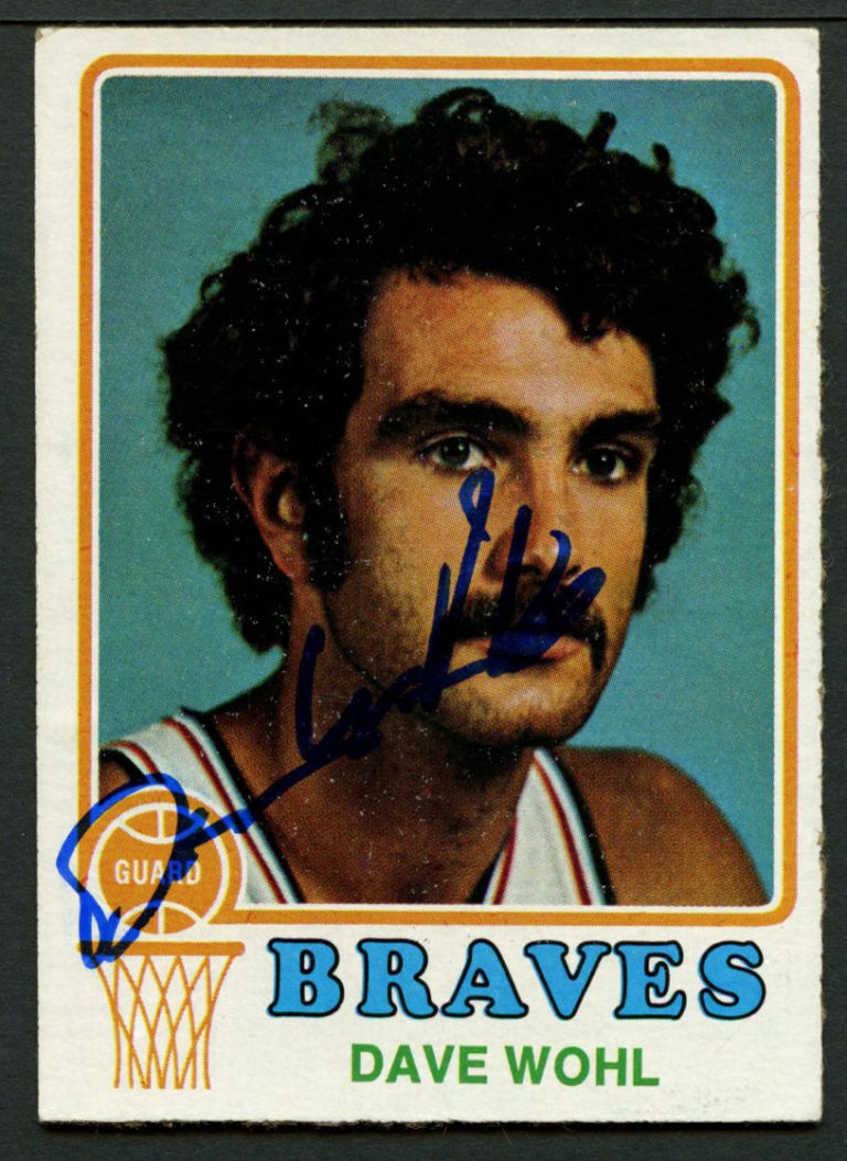 Dave Wohl #6 signed autograph auto 1973-74 Topps Basketball Trading Card