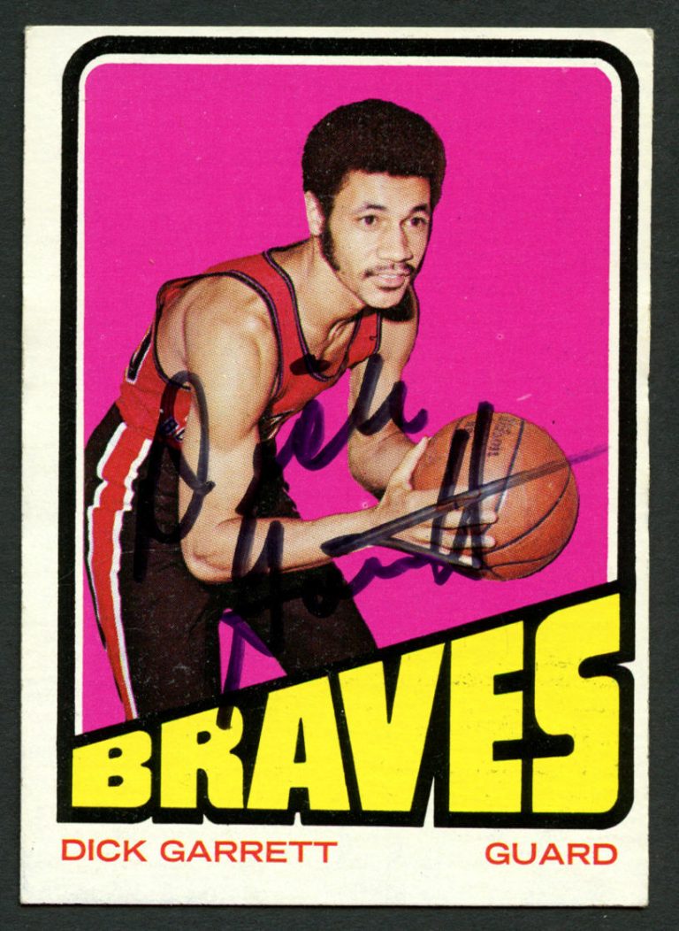 Dick Garrett #108 signed autograph auto 1972-73 Topps Basketball Trading Card