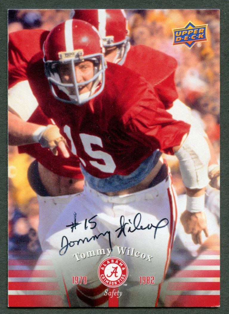Tommy Wilcox #43 signed autograph auto 2012 Upper Deck Alabama Football Card