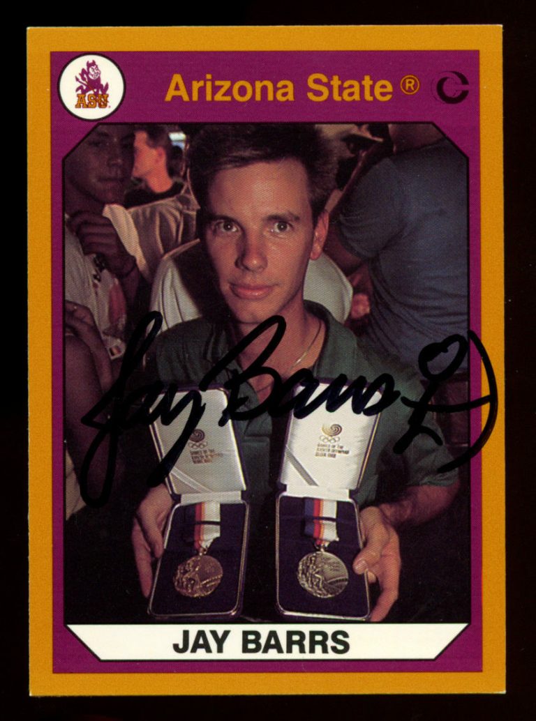Jay Barrs #70 signed autograph 1990 Arizona State Collegiate Collection Card