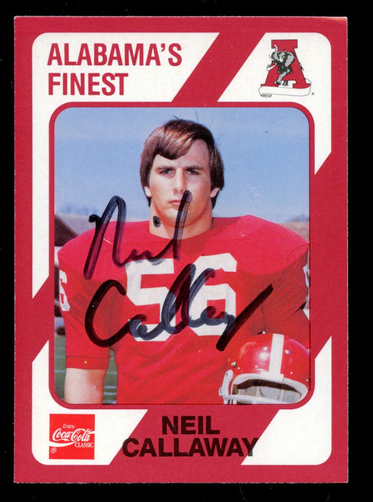 Neil Callaway #427 signed autograph Alabama's Finest Collegiate Collection Card