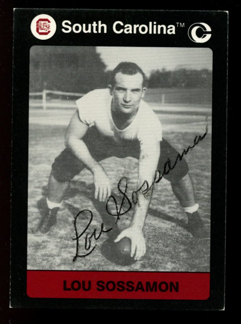 Lou Sossamon #94 signed autograph South Carolina Collegiate Collection Card