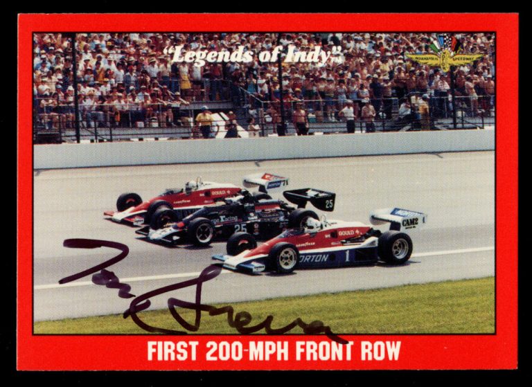 Tom Sneva #84 signed autograph auto 1992 Legend of Indy Trading Card