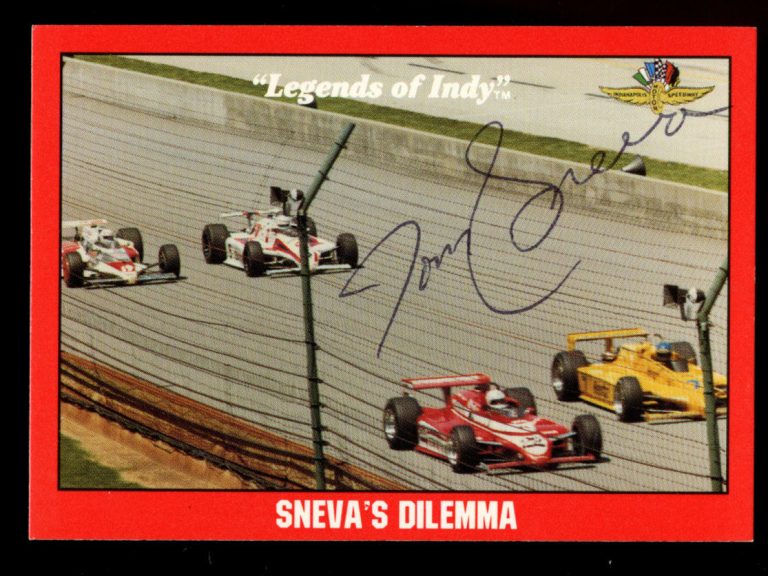 Tom Sneva #78 signed autograph auto 1992 Legend of Indy Trading Card