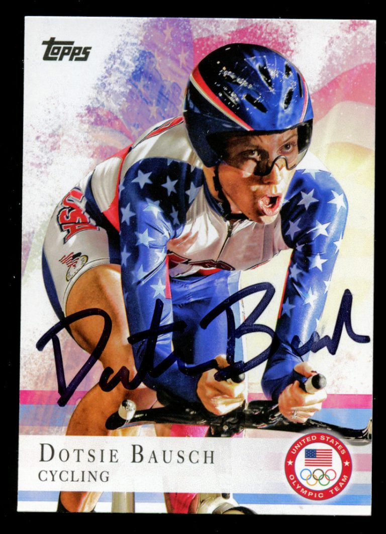 Dotsie Bausch #41 signed autograph auto 2012 Topps U.S. Olympic Team Card