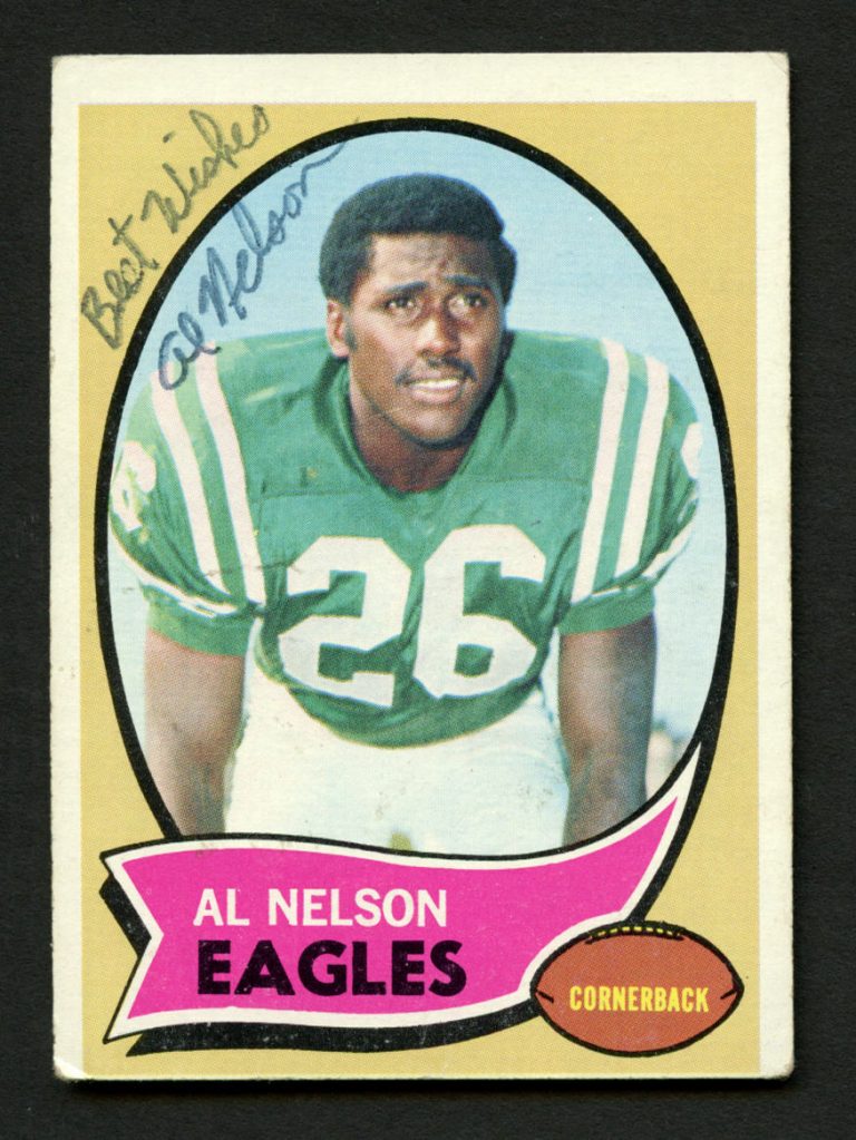 Al Nelson #141 signed autograph auto 1970 Topps Football Trading Card