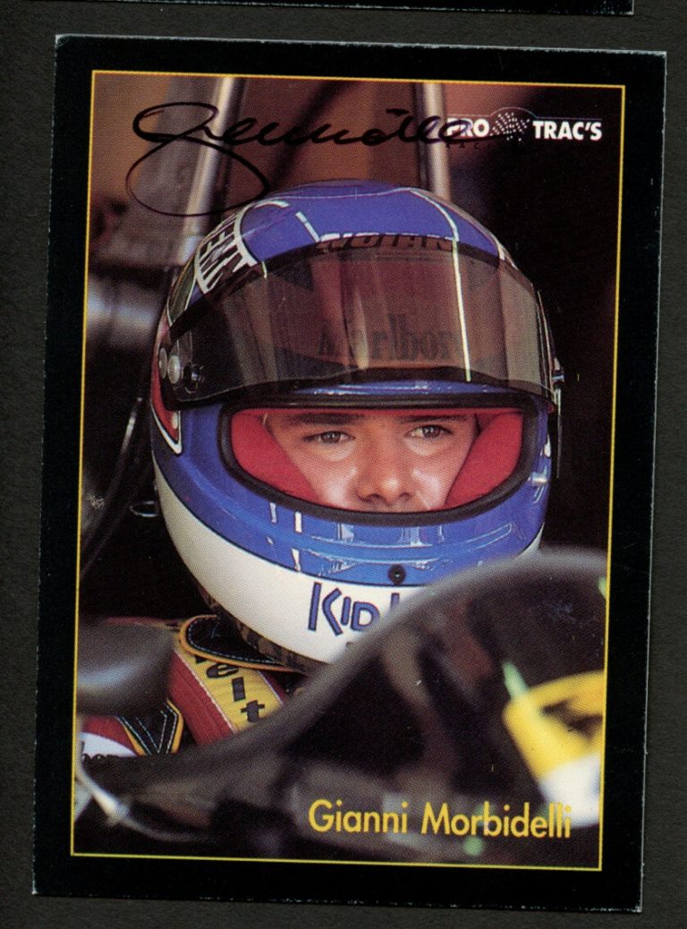 Gianni Morbidelli #57 signed autograph 1991 Pro Trac's Formula  One Trading Card