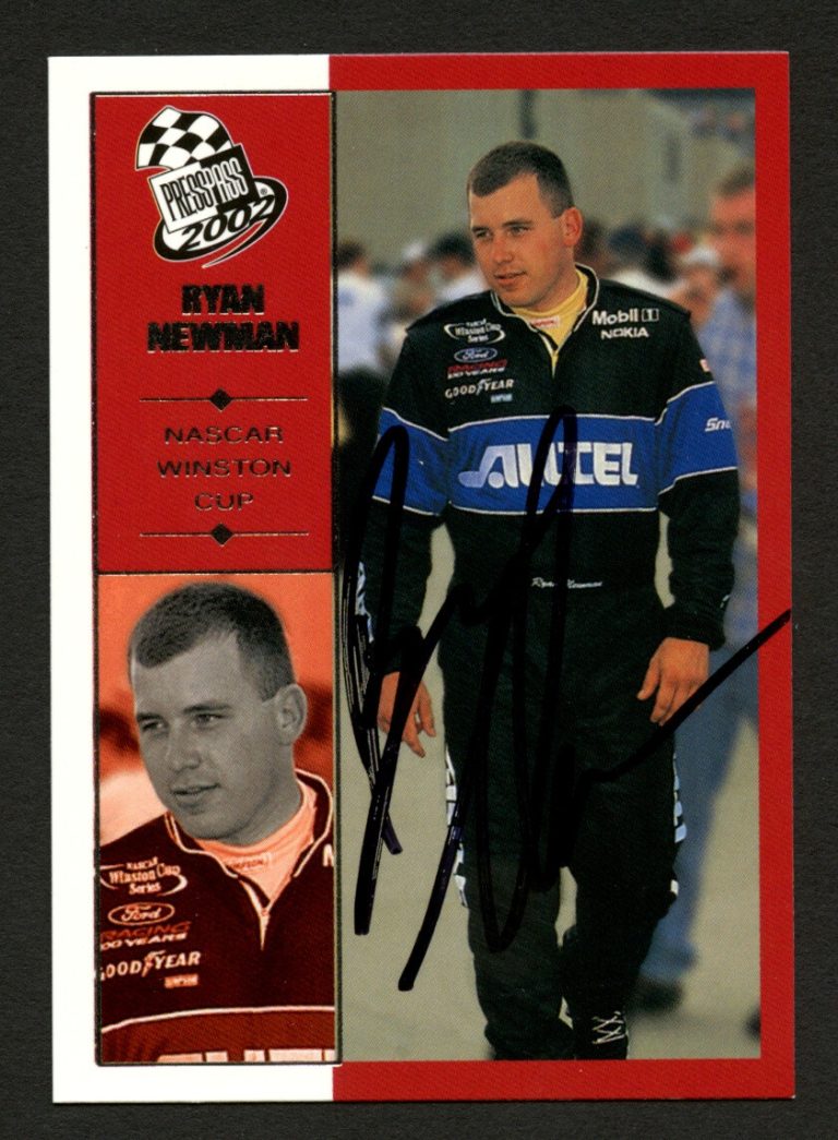 Ryan Newman #26 signed autograph auto 2002 Press Pass NASCAR Trading Card