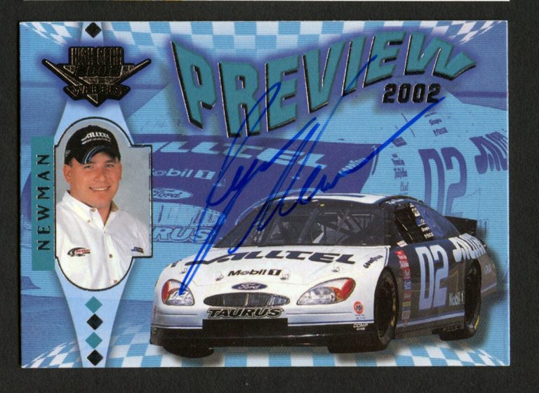 Ryan Newman #67 signed autograph 2002 Wheels High Gear  NASCAR Card