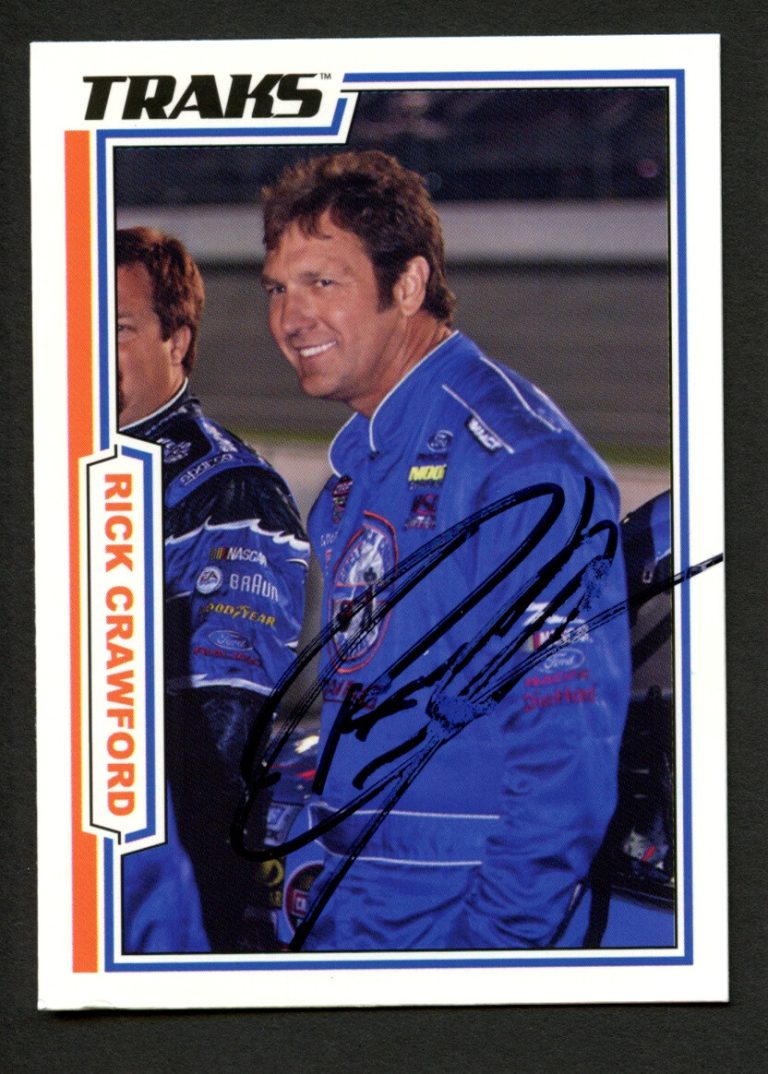 Rick Crawford #64 signed autograph auto 2006 TRAKS NASCAR Trading Card