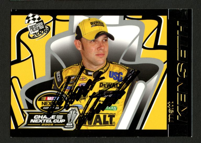 Matt Kenseth #117 signed autograph auto 2006 Press Pass NASCAR Trading Card