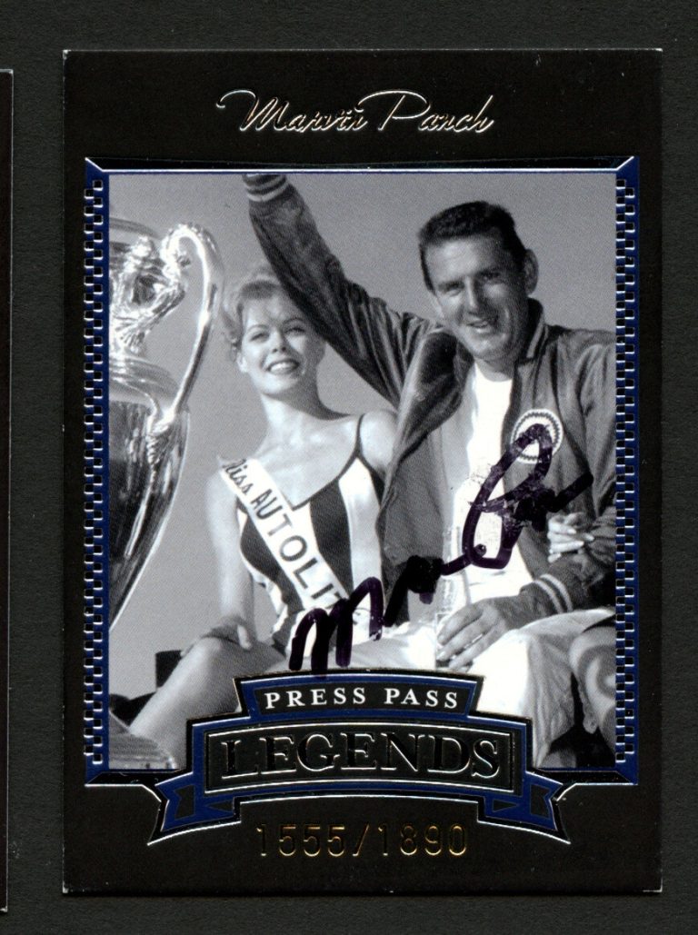 Marrin Panch #4B signed autograph 2005 Press Pass Legends NASCAR Trading Card