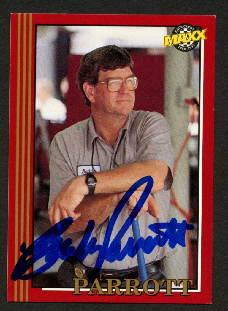 Buddy Parrott #167 signed autograph auto 1992 Maxx NASCAR Racing Trading Card
