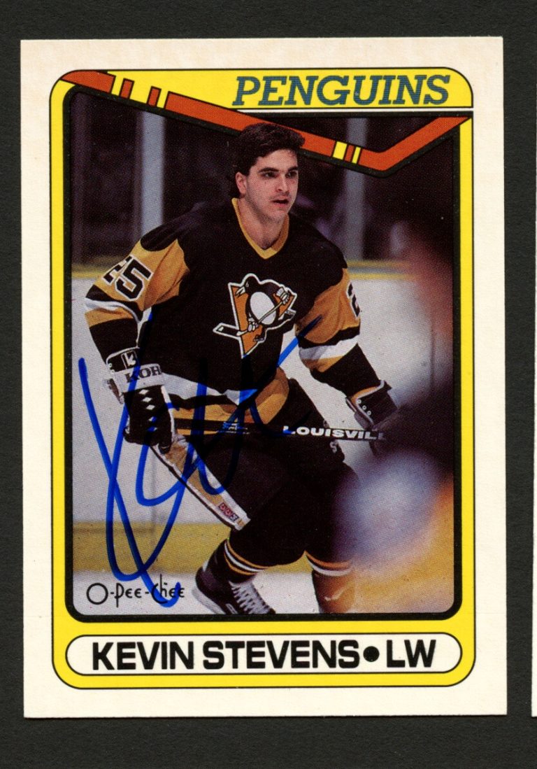Kevin Stevens #360 signed autograph auto 1990-1991 O-Pee-Chee Hockey Card