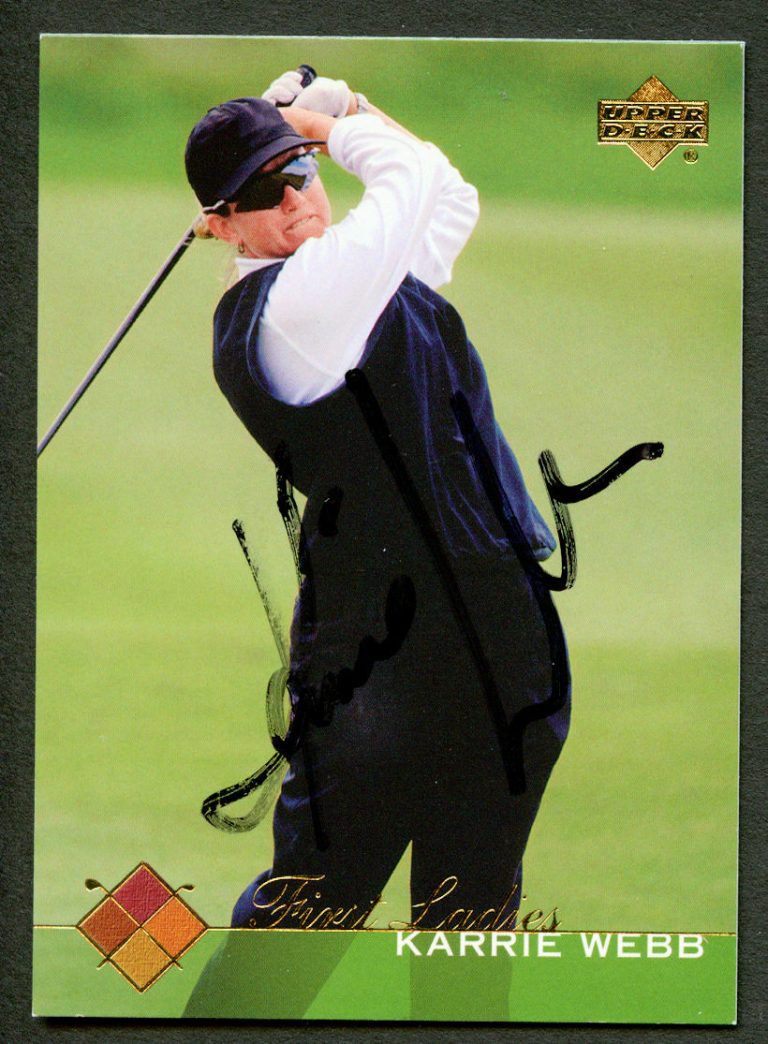 Karrie Webb #51 signed autograph auto 2003 Upper Deck LPGA Golf Trading Card