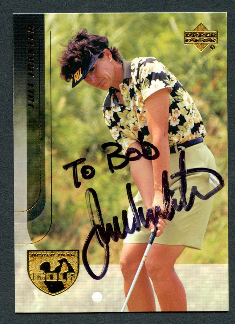 Juli Inkster #22 signed autograph auto 2004 Upper Deck LPGA Golf Trading Card