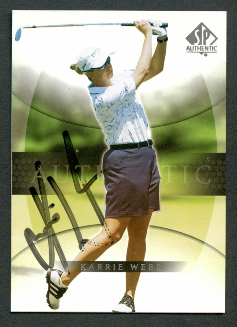 Karrie Webb #24 signed autograph auto 2004 SP Upper Deck LPGA Golf Trading Card