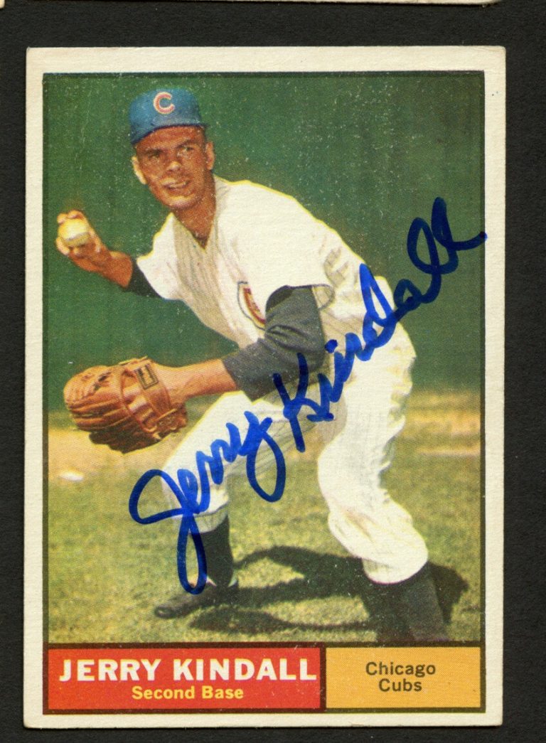 Jerry Kindall  #27 signed autograph auto 1961 Topps Baseball Trading Card