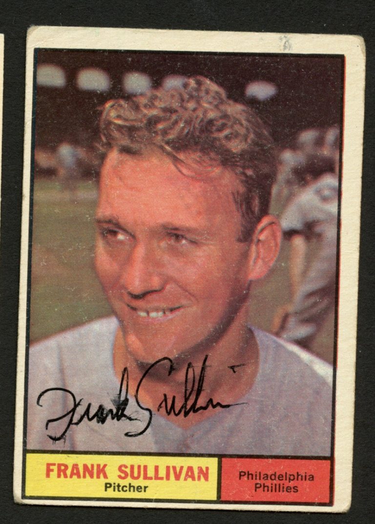 Frank Sullivan #281 signed autograph auto 1961 Topps Baseball Trading Card
