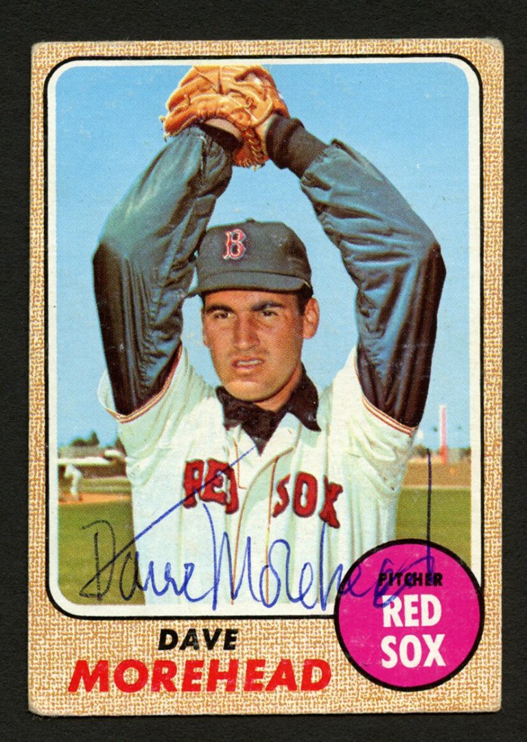 Dave Morehead #212 signed autograph auto 1968 Topps Baseball Trading Card