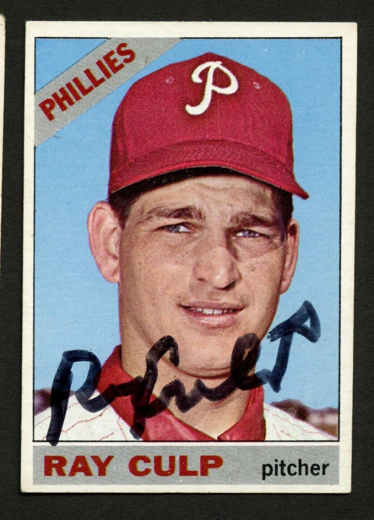Ray Culp #4 signed autograph auto 1966 Topps Baseball Trading Card