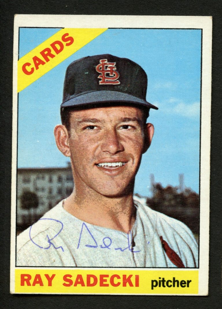 Ray Sadecki #26 signed autograph auto 1966 Topps Baseball Trading Card