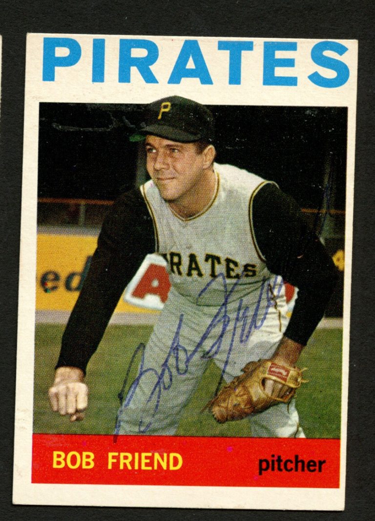 Bob Friend #20 signed autograph auto 1964 Topps Baseball Trading Card
